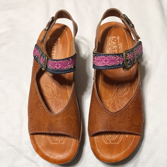 Spring Step L’ARTISTE cock wedge. EUC - Picture 7 of 7